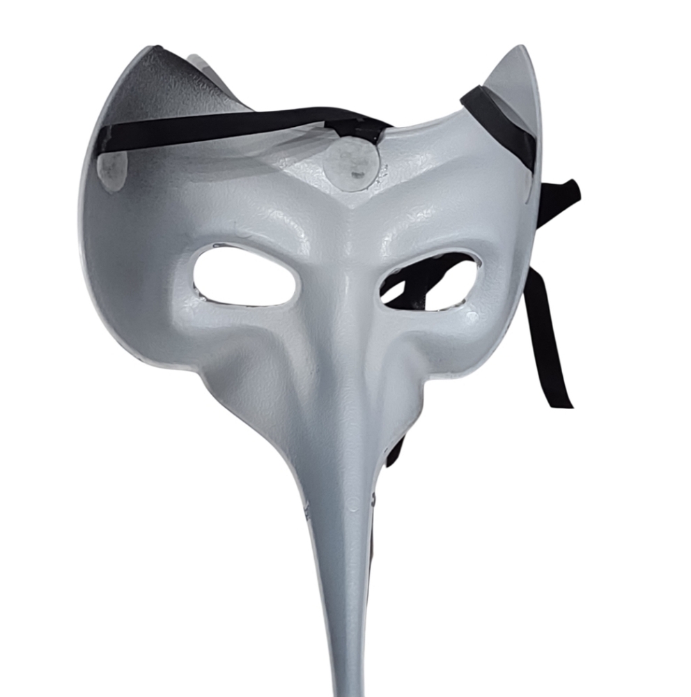 Elegant Black and Silver Venetian Mask - Picture 3 of 7
